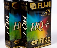 Fuji VHS-C HQ+ videobånd 45 min 2 stk