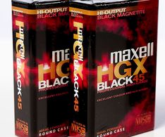 Maxell VHS-C HGX 45 min videobånd 2 stk-