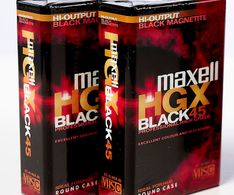 Maxell VHS-C HGX 45 min videobånd 2 stk-