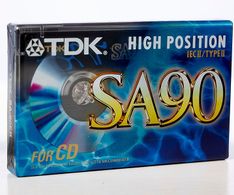 TDK Musik kassettebånd SA90 90min High Position 